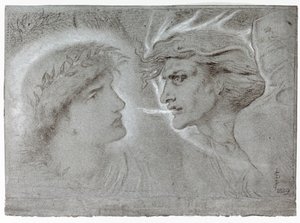 El Bien y el Mal, 1889 de Simeon Solomon